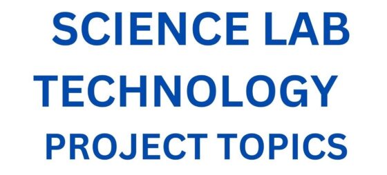 Laboratory science research project topics