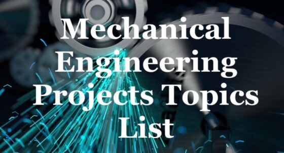 Mechanical Engineering Trade Project Titles